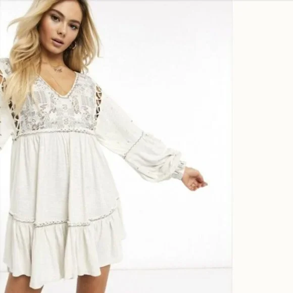 Free People Embroidered Tunic XS NWT - Picture 7 of 14